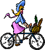 animated bicycle rider