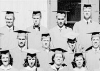 left side of June, 1953 graduation photo