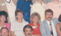 Enlarged left side of 20th reunion photo; 1988