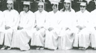 enlarged right side of 1968 graduation photo