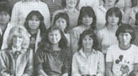 enlarged left side of class photo