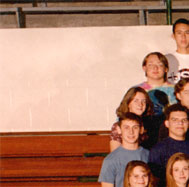 enlarged left side of 1996 grad photo