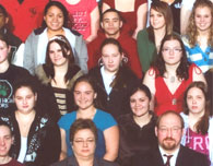 enlarged left side of 2009 grad photo