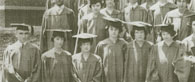 enlarged left side of photo - June, 1925 class