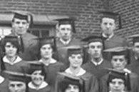 enlarged right side of January, 1928 grad photo