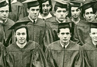 center section of enlarged photo, January, 1933 grads