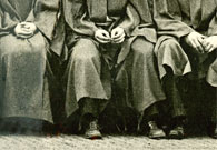 center section of enlarged photo, January, 1933 grads