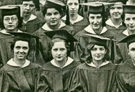 left side of enlarged photo, January, 1933 grads