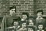 left side of enlarged photo, January, 1933 grads