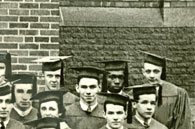 right side of enlarged photo, January, 1933 grads