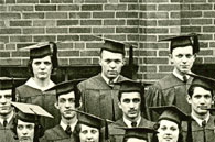 right side of enlarged photo, January, 1933 grads