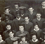 Enlarged photo of left side/Graduating Class of 1937