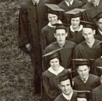 Enlarged photo of left side/Graduating Class of 1937