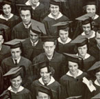 Enlarged photo of left side/Graduating Class of 1937