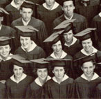 Enlarged photo of left side/Graduating Class of 1937