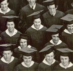 Enlarged photo of left side/Graduating Class of 1937