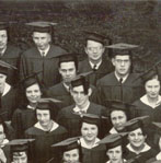 Enlarged photo of right side/Graduating Class of 1937