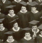 Enlarged photo of right side/Graduating Class of 1937