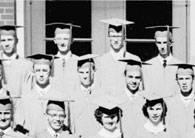 left side of June, 1953 graduation photo