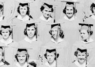 left side of June, 1953 graduation photo