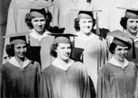 left side of June, 1953 graduation photo