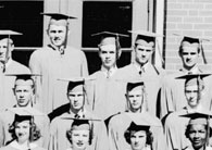 right side of June, 1953 graduation photo