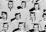 right side of June, 1953 graduation photo