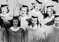 right side of June, 1953 graduation photo