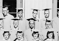 right side of June, 1953 graduation photo