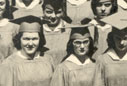 left side of graduation photo