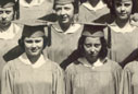 left side of graduation photo