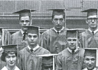 enlarged left section of January grad photo