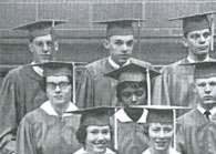 enlarged left section of January grad photo