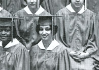 enlarged right section of January grad photo