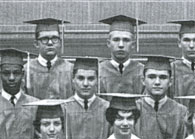 enlarged right section of January grad photo