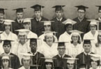 enlarged left side of graduation photo