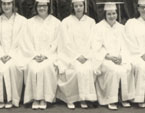 enlarged left side of graduation photo