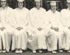 enlarged left side of graduation photo