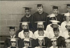 enlarged left side of graduation photo