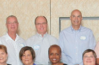 Enlarged left side of 40th reunion photo; 2008