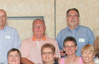 Enlarged right side of 40th reunion photo; 2008