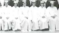 enlarged left side of 1968 graduation photo