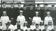 enlarged right side of 1968 graduation photo