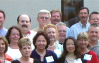 enlarged left side of 35th reunion photo; 2004
