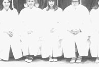 enlarged left side of class graduation photo