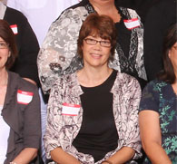 enlarged left side of 40th Reunion photo, 2010