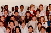 enlarged left side of class photo