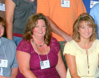 enlarged left side of 20th reunion photo