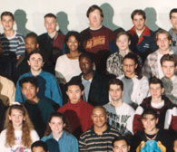 enlarged left side of class photo