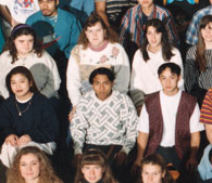 enlarged left side of class photo